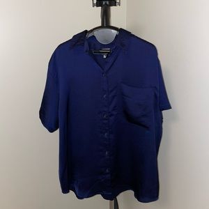 A New Day Dark Royal Blue Blouse